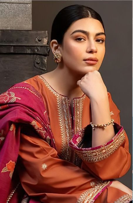 COCO - 3PC DHANAK UNSTITCH EMBROIDERED SUIT HR-139