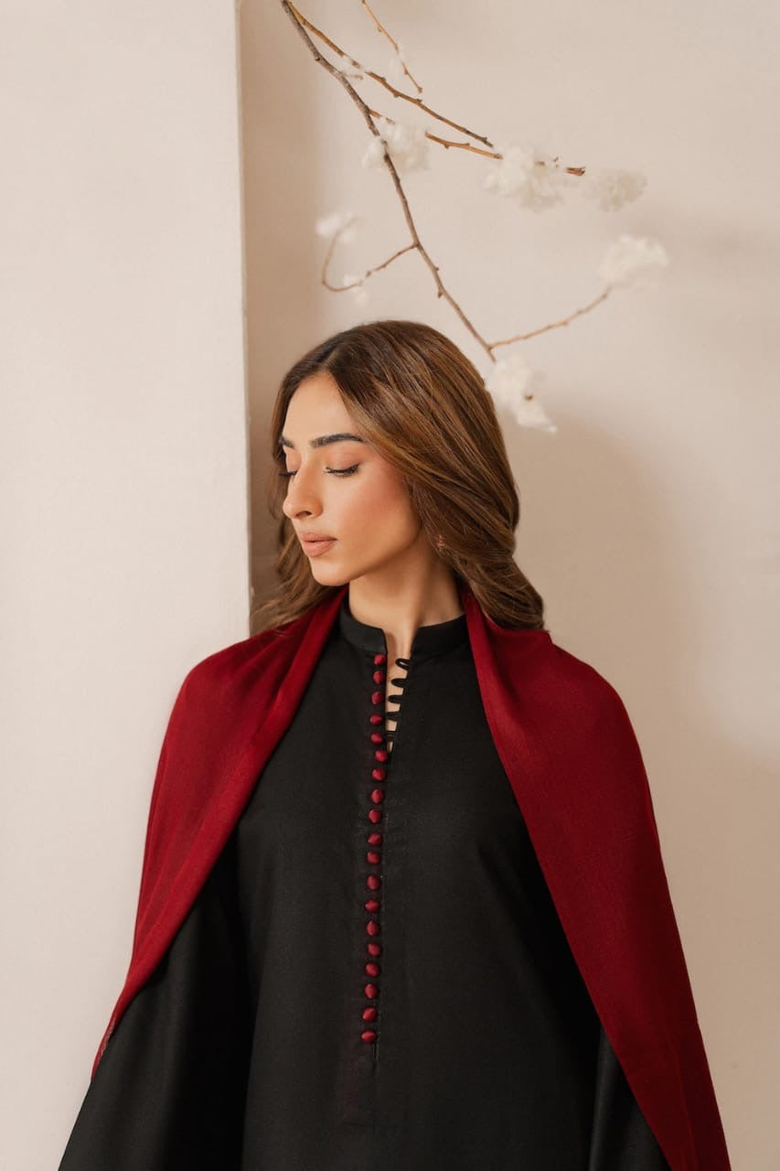 MARIA B - 3PC DHANAK UNSTITCH EMBROIDERED SUIT HR-1015