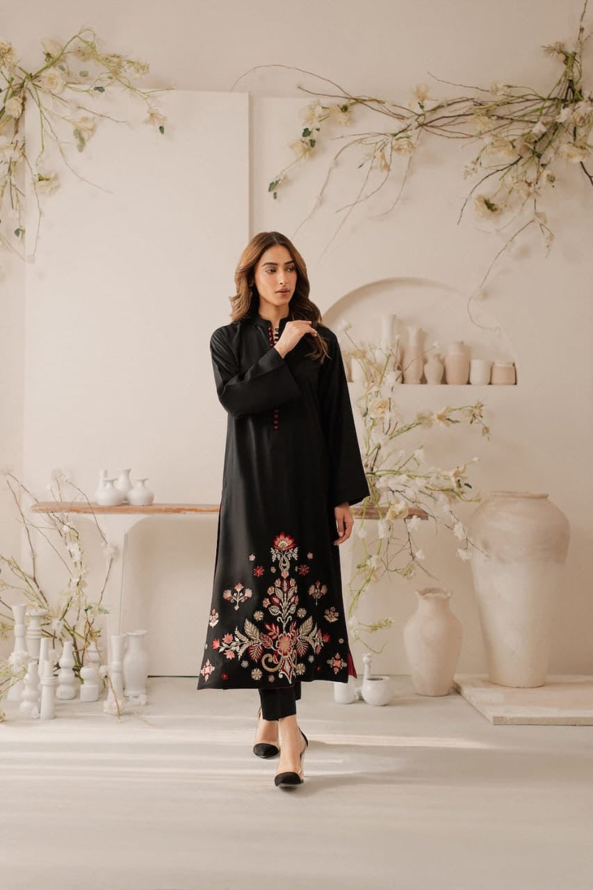 MARIA B - 3PC DHANAK UNSTITCH EMBROIDERED SUIT HR-1015