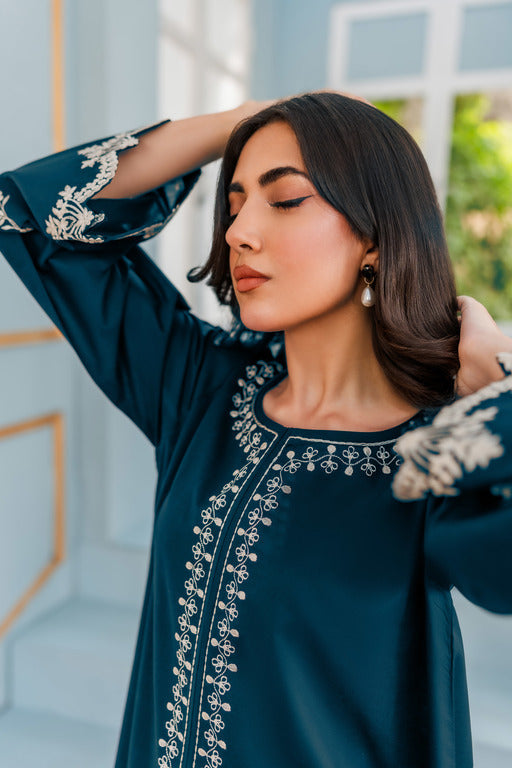 BATIK- 2PC DHANAK UNSTITCH EMBROIDERED SUIT HR-1022